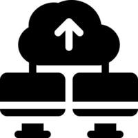 esta icono o logo nube algoritmo icono o otro dónde el resultado de tecnológico sofisticación en almacenamiento información y otros o diseño solicitud software vector