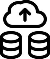 esta icono o logo nube algoritmo icono o otro dónde el resultado de tecnológico sofisticación en almacenamiento información y otros o diseño solicitud software vector