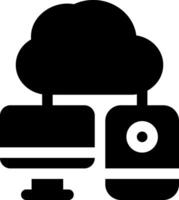 this icon or logo cloud algorithm icon or other where the result of technological sophistication in storing information and others or design application software vector