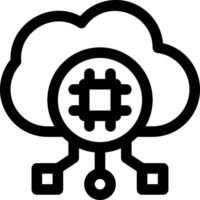 this icon or logo cloud algorithm icon or other where the result of technological sophistication in storing information and others or design application software vector