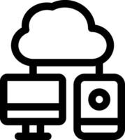 this icon or logo cloud algorithm icon or other where the result of technological sophistication in storing information and others or design application software vector