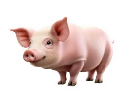 ai généré porc dessin animé png image