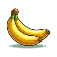 AI generated banana cartoon PNG