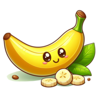 AI generated banana character illustration png