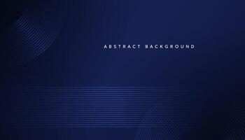 Dark blue abstract background with premium line pattern elements vector