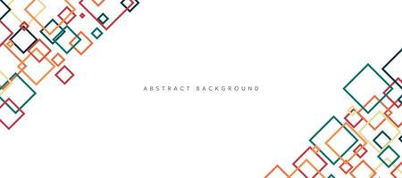 colorful square abstract banner background vector