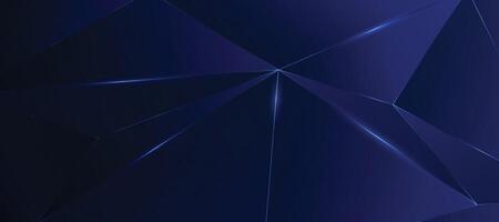 dark blue background polygon elegant blue light vector