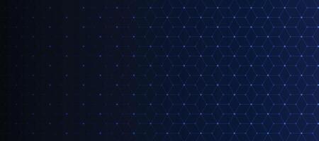 Abstract blue hexagonal background for futuristic digital hi-tech communication innovation design. vector