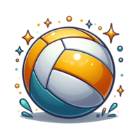 AI generated ball of volleyball png