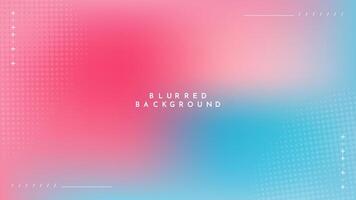 Gradient blurred background in shades of pink and blue. Ideal for web banners, social media posts, or any design project that requires a calming backdrop vector