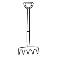 garden tool set care line icon element vector