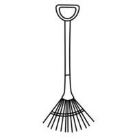 garden tool set care line icon element vector