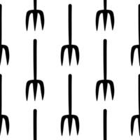 garden tool set care black pattern textile vector