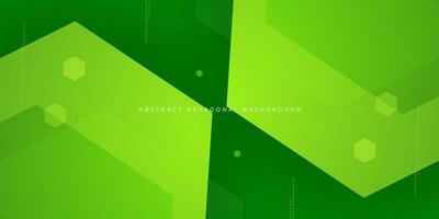 Colorful bright green vector background with hexagon shape and lines. Hexagonal illustration with simple pattern. Smart design for your promotions. Eps10 vector