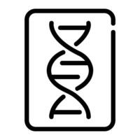 genetic Line Icon Background White vector