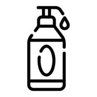 shampoo Line Icon Background White vector