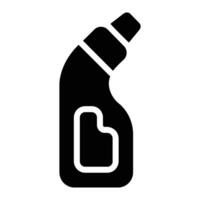 cleaning liquid Glyph Icon Background White vector