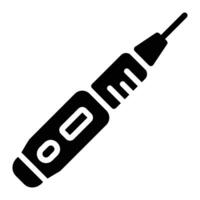 insulin Glyph Icon Background White vector