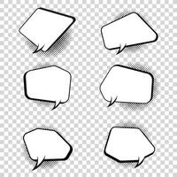 Group of Six comic pop art style. Quiz brainy game word. Vector illustration design. Retro comic speech bubble on transparent background design