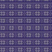 A Seamless blue Knitting Knitted pattern for sweater. Winter seamless background, a texture vector, a Traditional Blue and white sweater patterns vector