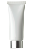 AI generated Cream white plastic tube with chrome opener png