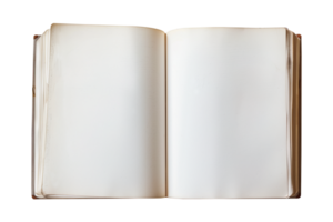 AI generated Old book with empty pages png