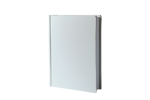 AI generated White blank book front view png