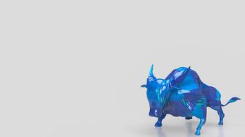 The Bull 3d figure for Business or positive sentiment often encourages buying. photo