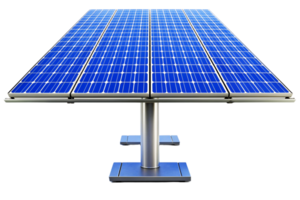 AI generated 3D-rendered solar panel design png