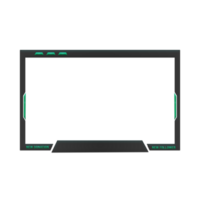 Live Gaming Stream Overlay Border png