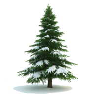 AI generated green pine trees on a transparent background png