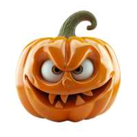 AI generated 3d illustration of a pumpkin that has a facial expression png