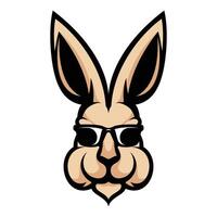 Rabbit Sunglass Design vector