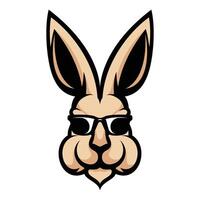 Rabbit Sunglass Design vector