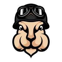 Rabbit Helmet Design vector