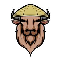 Buffalo Farmer Hat vector