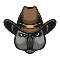 Koala Cowboy Design vector