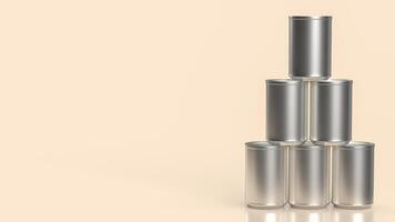 The aluminium can for drink or recycle concept 3d rendering. photo