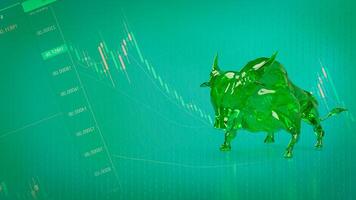 The Bull 3d figure for Business or positive sentiment often encourages buying. photo