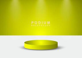 Product background 3d podium scene with pedestal. showing vector 3d rendering of background with podium. stand for displaying 3d products.