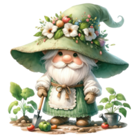 ai généré jardinage gnome plantation thème dans printemps. png