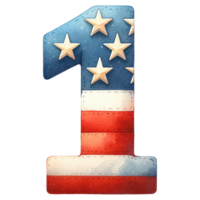 AI generated Watercolor American Flag Number One png