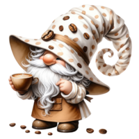 ai généré café à thème gnomes png