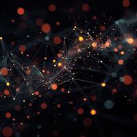 AI generated Futuristic 3d diagram graph background. Technology background. photo