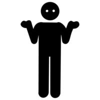 A man poses with a shrug indicating he doesn't know vector illustration