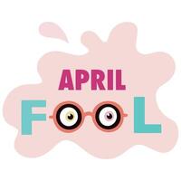 April fools day vector illustration design poster