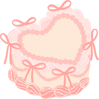 Kokette Herz Kuchen, Jahrgang retro Kuchen png