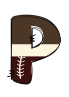 Unique Sports Themed American Football Alphabet Letters Doddle Style for Personal and Commercial Use - Customizable Doodle Patch Letters in Soft Yellow, Brown, and White Colors. png