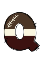 Unique Sports Themed American Football Alphabet Letters Doddle Style for Personal and Commercial Use - Customizable Doodle Patch Letters in Soft Yellow, Brown, and White Colors. png