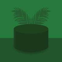 3D rendering 3D product display platform vector